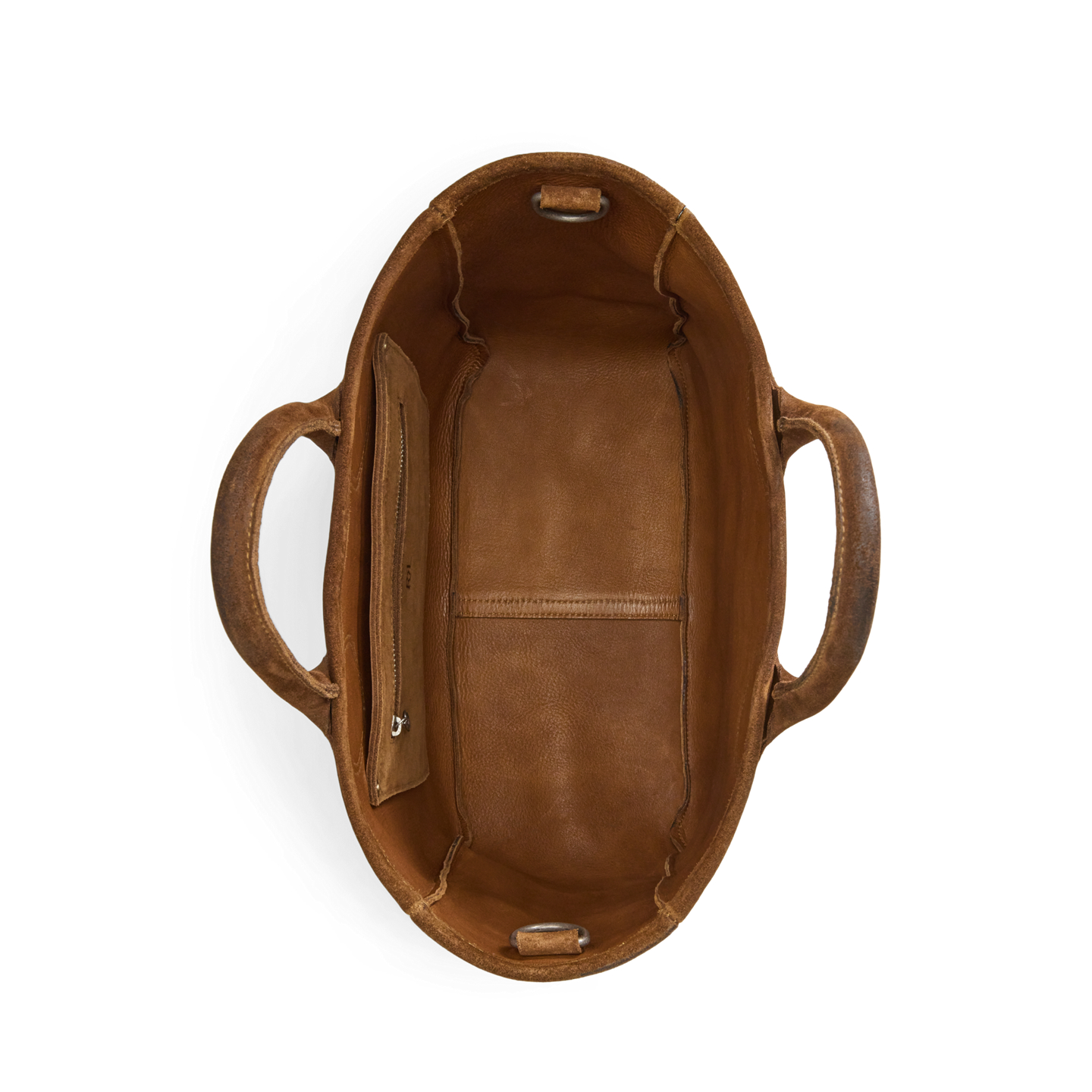 Женская сумка Ralph Lauren Roughout Suede Tote, цвет: Коричневый — фото 3