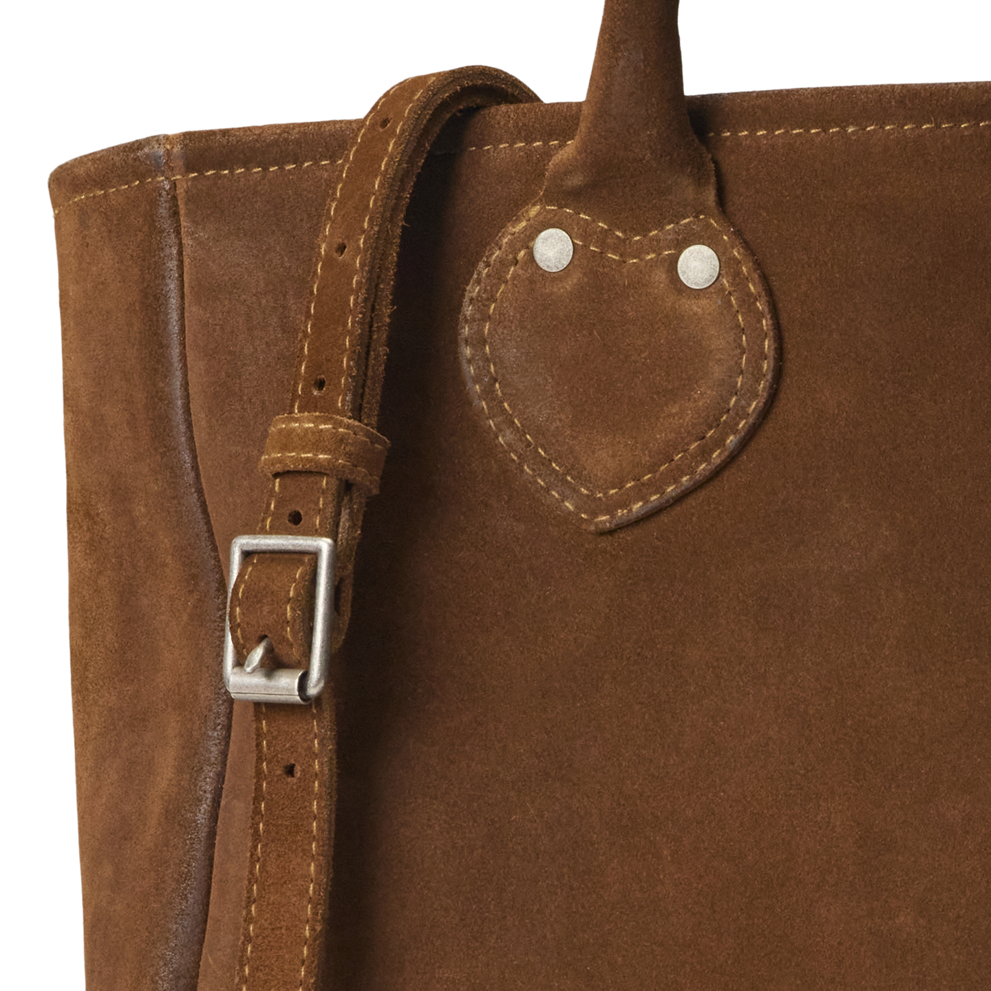 Женская сумка Ralph Lauren Roughout Suede Tote, цвет: Коричневый — фото 4