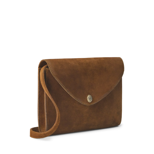 モダンなカジュアル RRL ROUGHOUT スエード クロスボディバッグ Roughout Suede Crossbody Bag