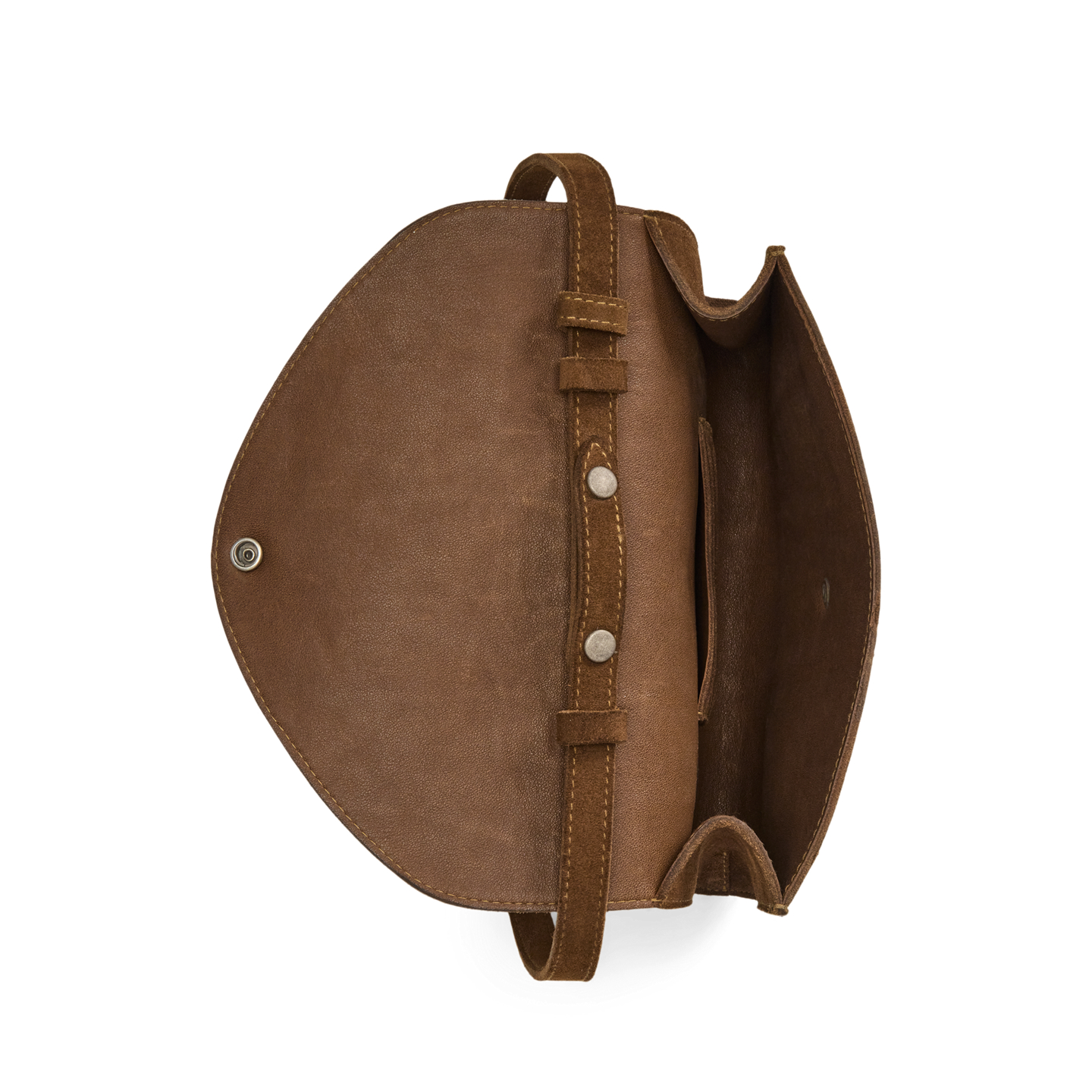 Женская сумка Ralph Lauren Roughout Suede Crossbody, цвет: Коричневый — фото 2