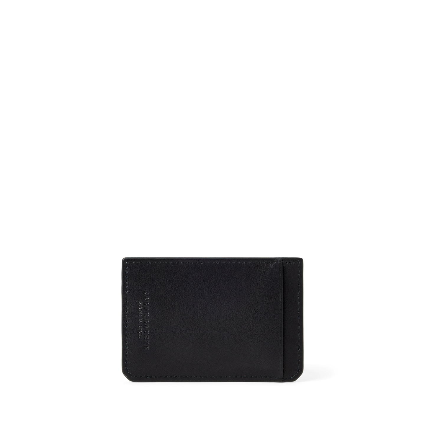 Мужской кошелёк Ralph Lauren Calfskin Card Case, цвет: Чёрный — фото 1