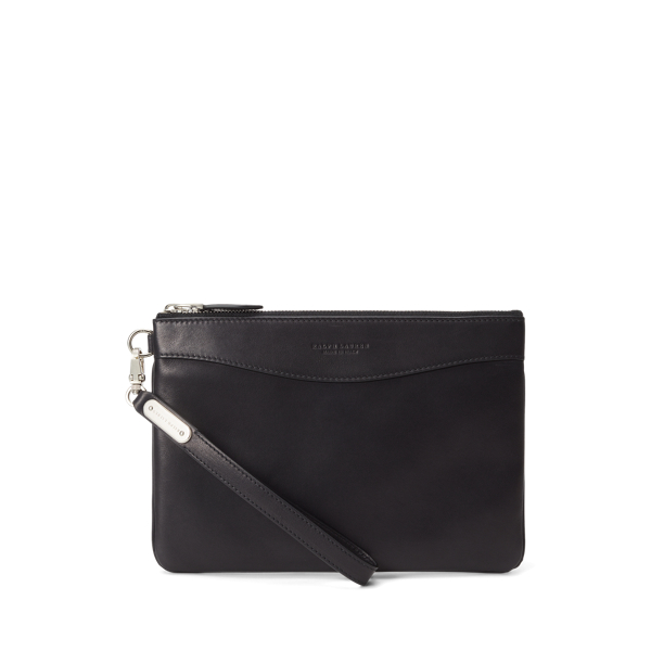 Black Bedford Calfskin Pouch Purple Label 1