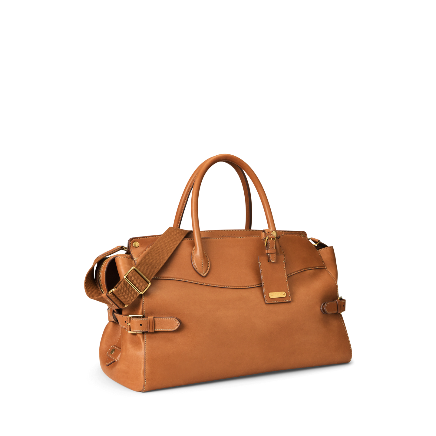 Мужская сумка Ralph Lauren Bedford Calfskin Weekender, цвет: Золотой — фото 1