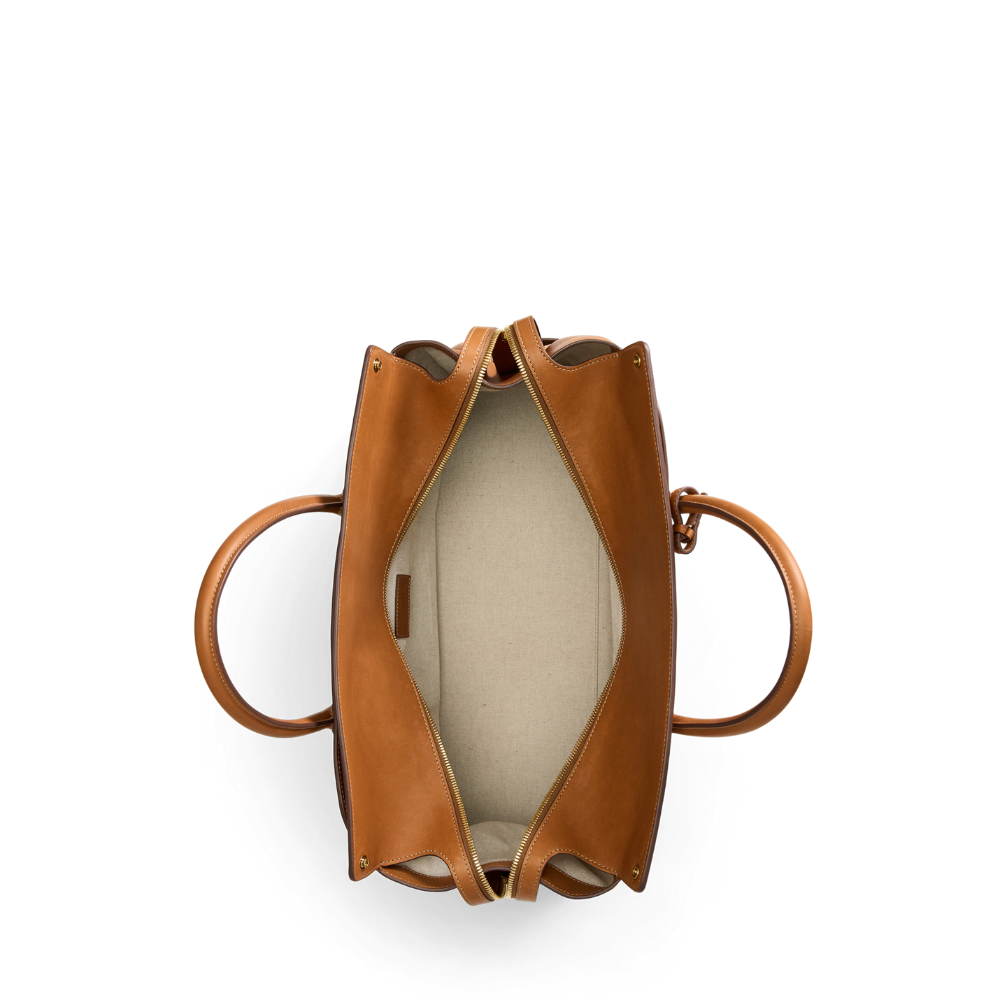 Мужская сумка Ralph Lauren Bedford Calfskin Weekender, цвет: Золотой — фото 2