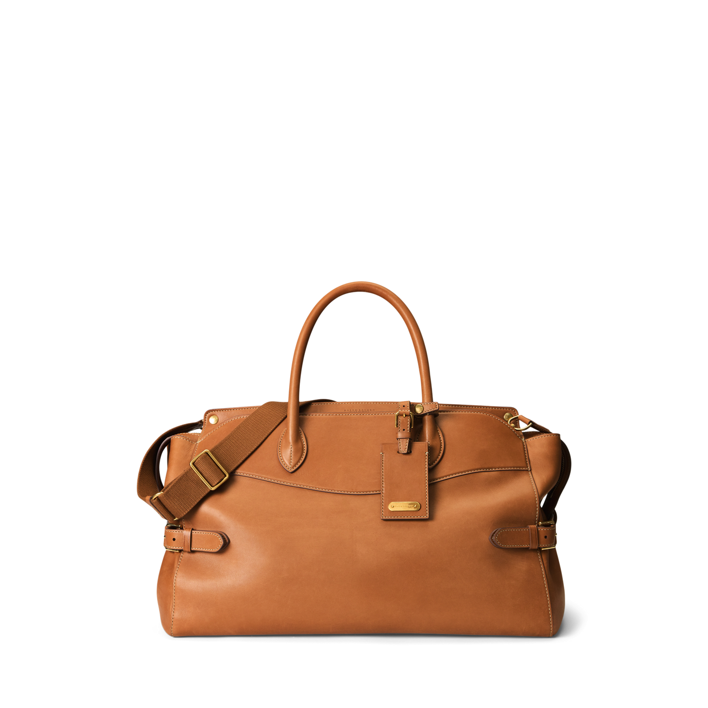 Мужская сумка Ralph Lauren Bedford Calfskin Weekender, цвет: Золотой — фото 6