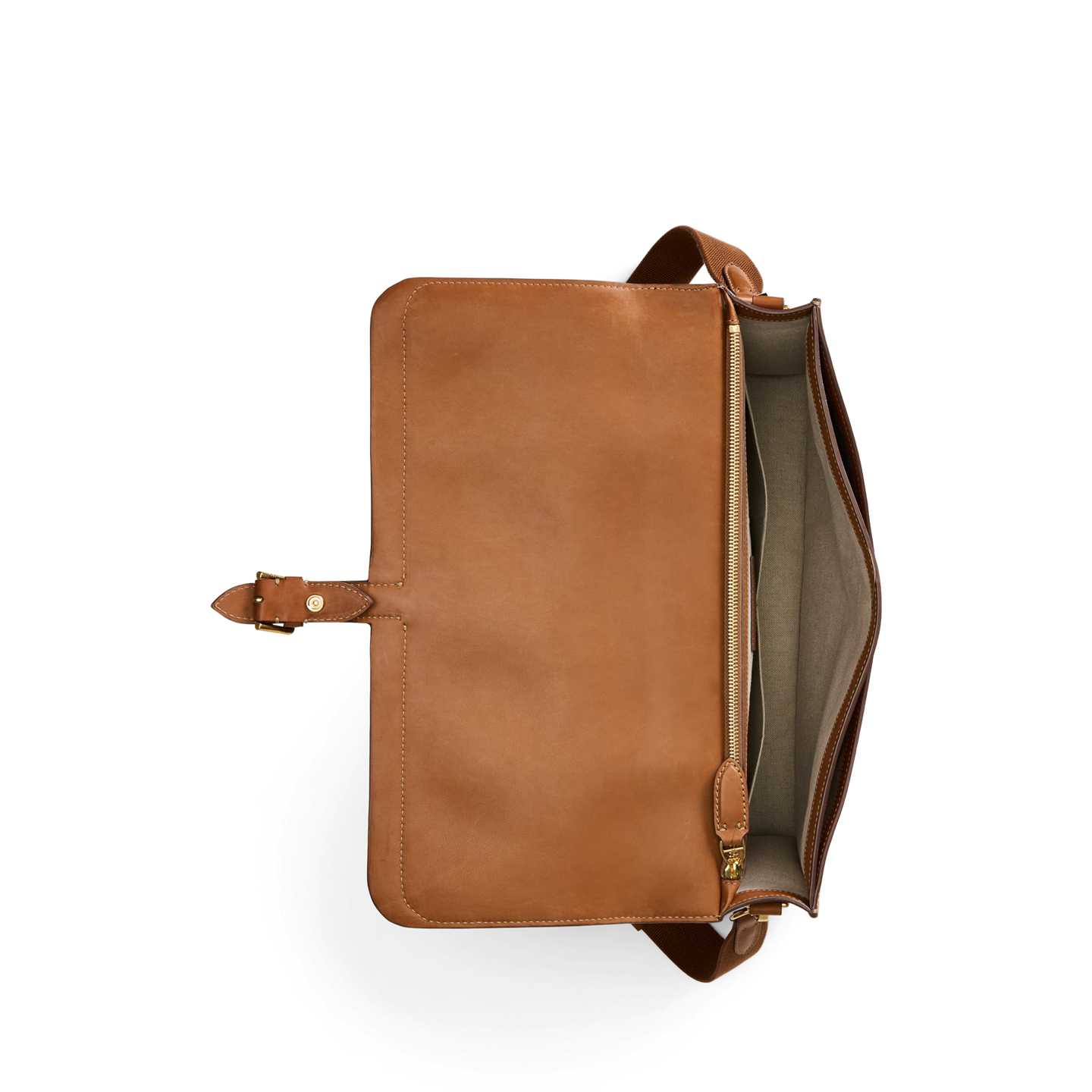 Мужской портфель Ralph Lauren Bedford из телячьей кожи, цвет: Золотой — фото 3