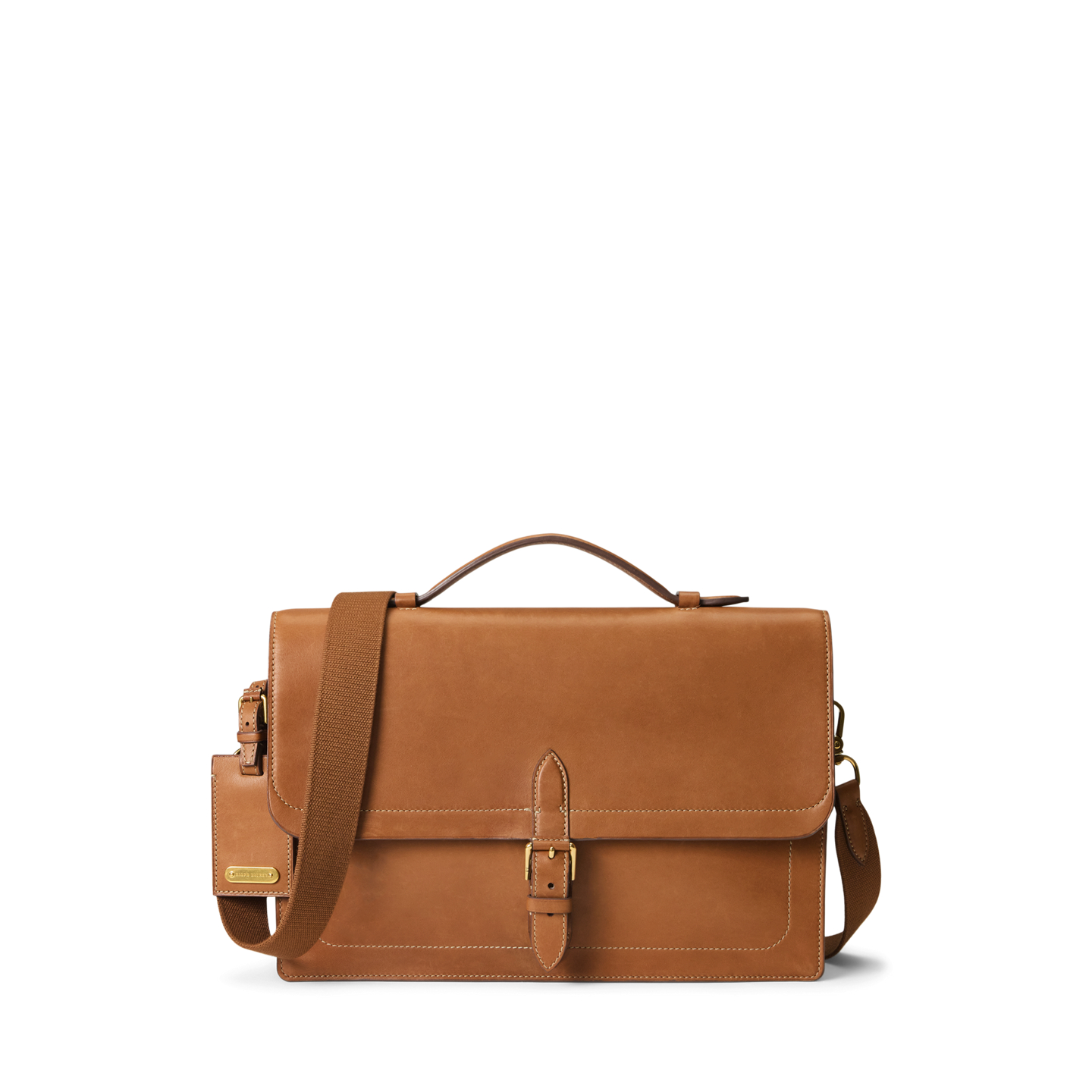 Мужской портфель Ralph Lauren Bedford из телячьей кожи, цвет: Золотой — фото 7