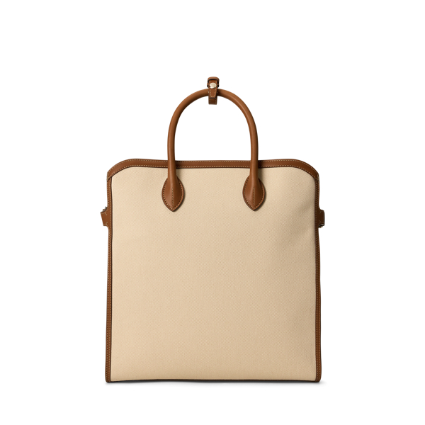 Bedford カーフスキントリム キャンバス トート | ラルフ ローレン公式