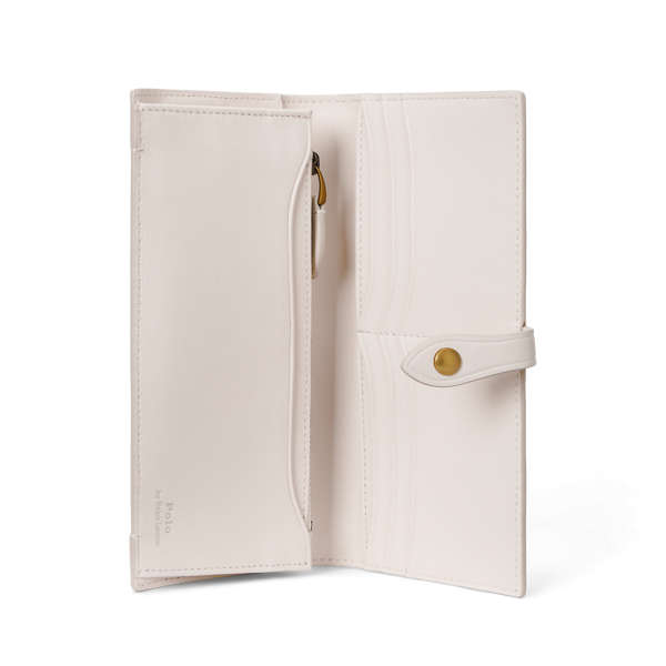 【POLO RALPH LAUREN】Polo Bear Leather Snap Wallet Polo Bear Leather Snap Wallet
