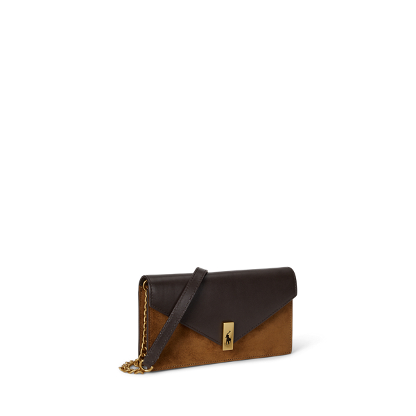 NEW【POLO RalphLauren】Polo ID Suede Chain Wallet & Bag Polo ID Suede Chain Wallet & Bag for Women | Ralph Lauren® PA