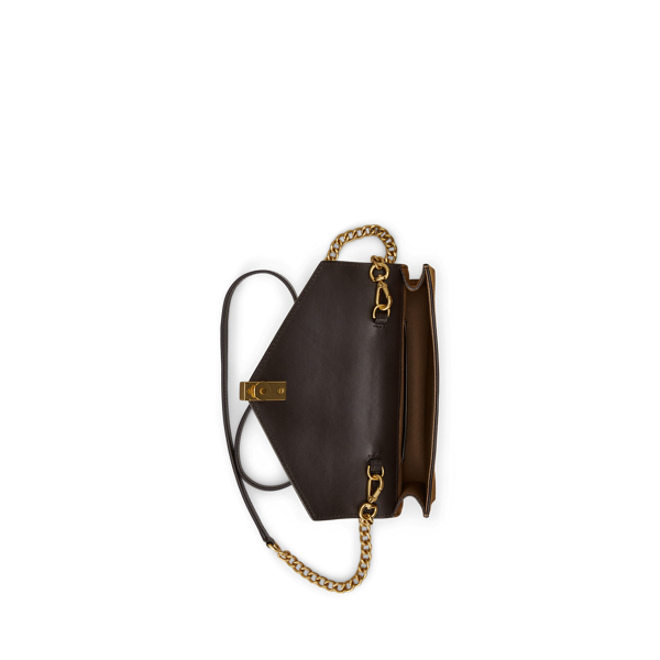 Polo ID Leather-Suede Chain Wallet & Bag
