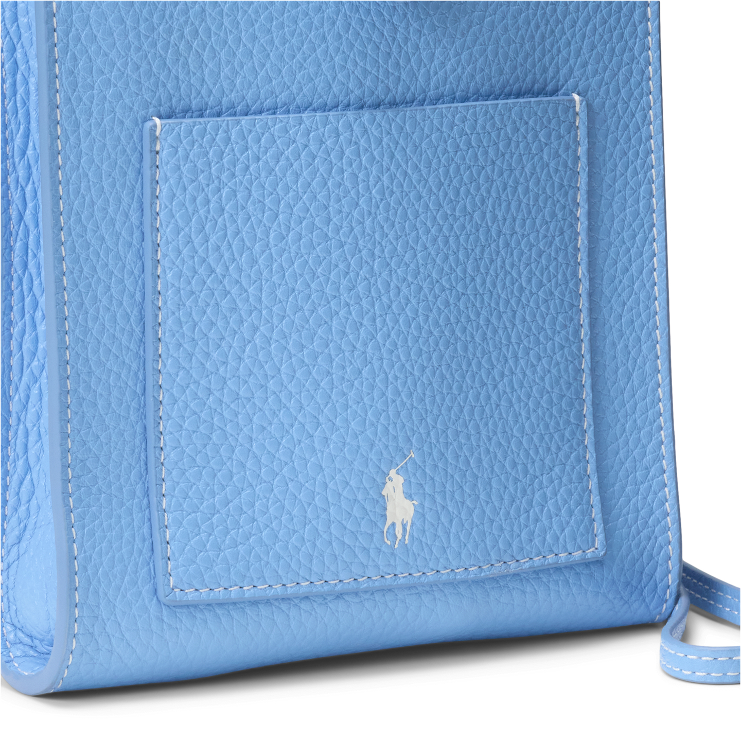 Женские сумки Ralph Lauren Polo Play Leather Pocket Crossbody, цвет: Синий — фото 4
