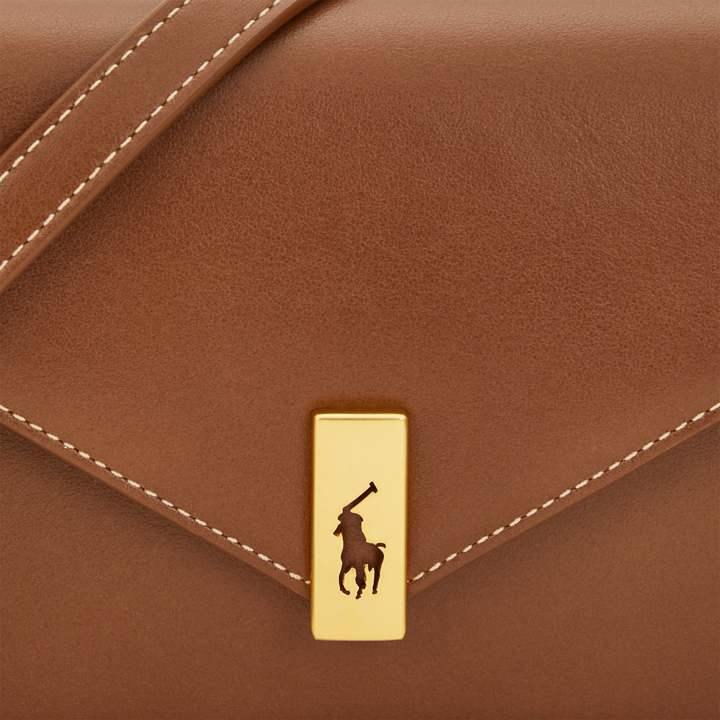 Женские кошельки Ralph Lauren Polo ID Leather Chain Wallet & Bag, цвет: Cuoio — фото 3