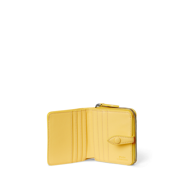 【POLO RALPH LAUREN】Polo Bear Leather Compact Wallet Polo Bear Compact Wallet