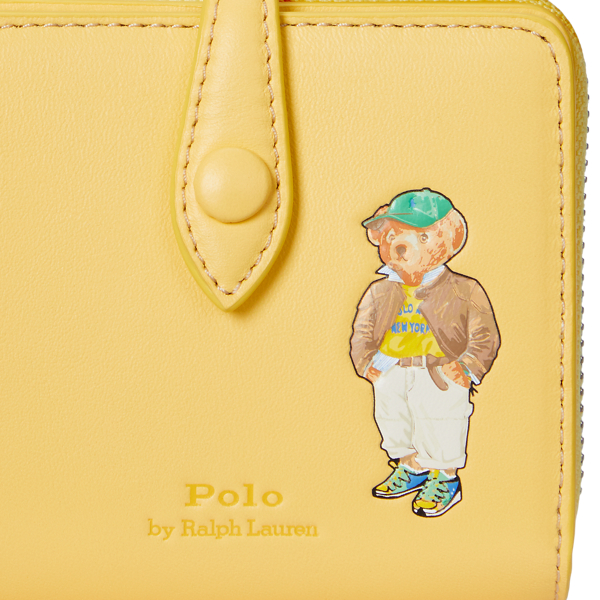 Polo ベア レザー コンパクト ウォレット | ラルフ ローレン公式