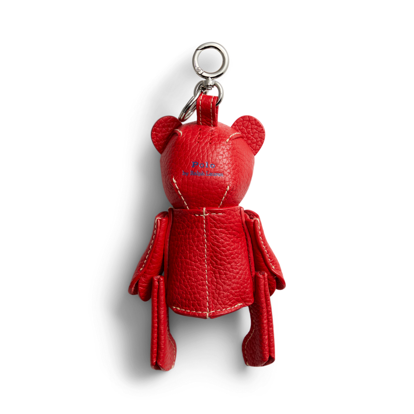 Женский брелок Ralph Lauren Polo Bear Leather Bag Charm, цвет: Вишнёвый — фото 1
