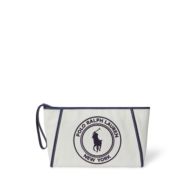 Cartera de mano Polo Play de loneta Polo Ralph Lauren en Papel 1
