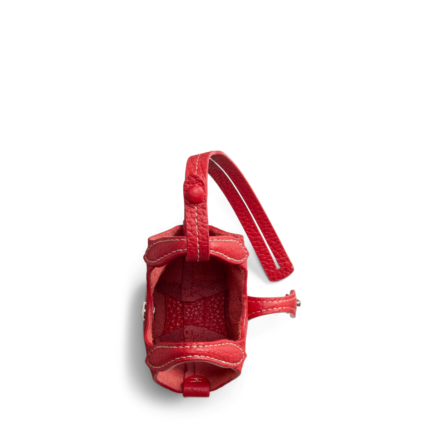 Женский брелок Ralph Lauren Polo Play Leather Bag Charm, цвет: Вишнёвый — фото 2