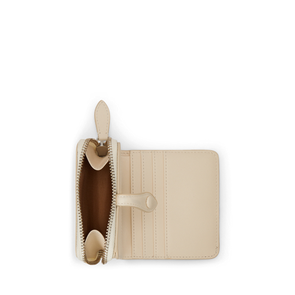 Kompakte Lederbrieftasche mit Polo&nbsp;Bear