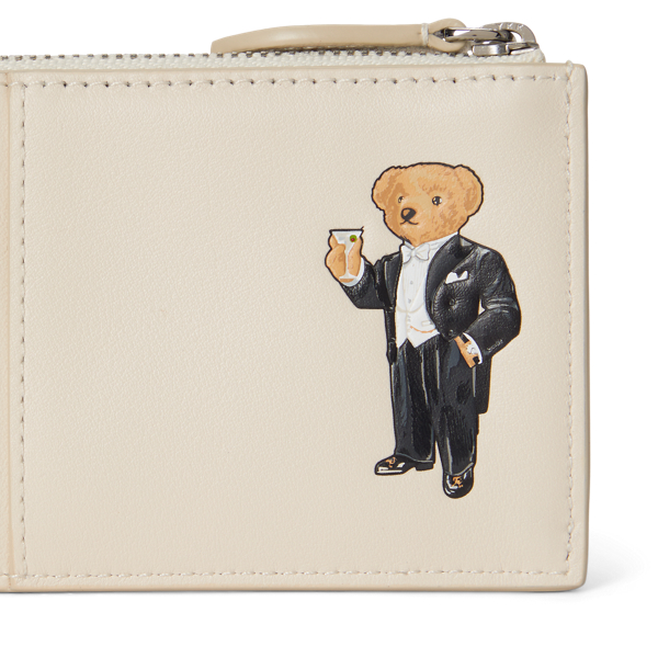 Kartenetui aus Leder mit Polo&nbsp;Bear