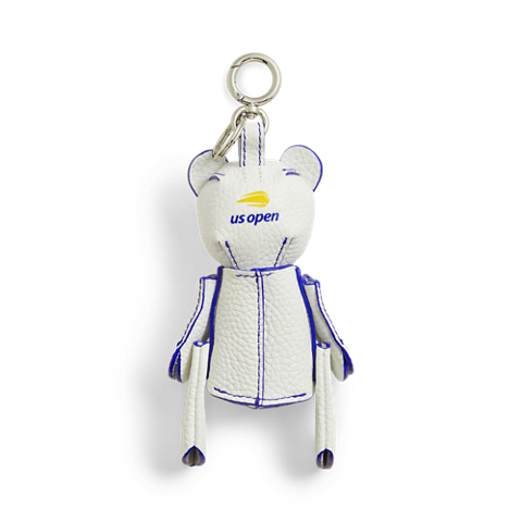 Женский брелок Ralph Lauren US Open Polo Bear Leather Bag Charm, цвет: Белый