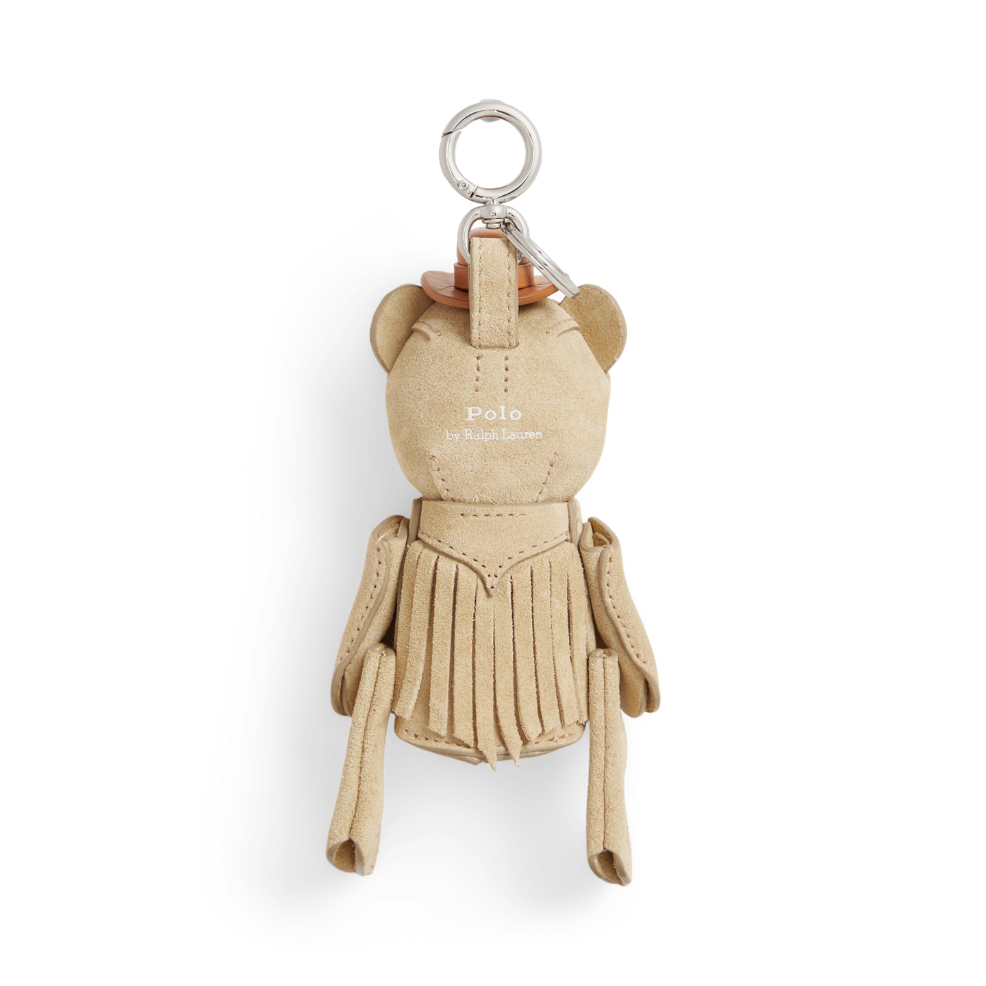Женский брелок Ralph Lauren Western Polo Bear Leather Bag Charm, цвет: Кешью — фото 1