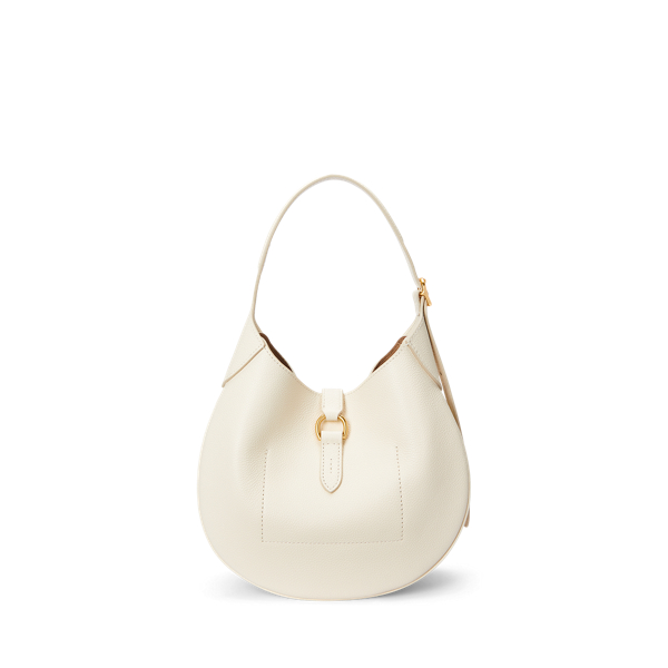 Ivory Polo ID Leather Shoulder Bag Polo Ralph Lauren 4