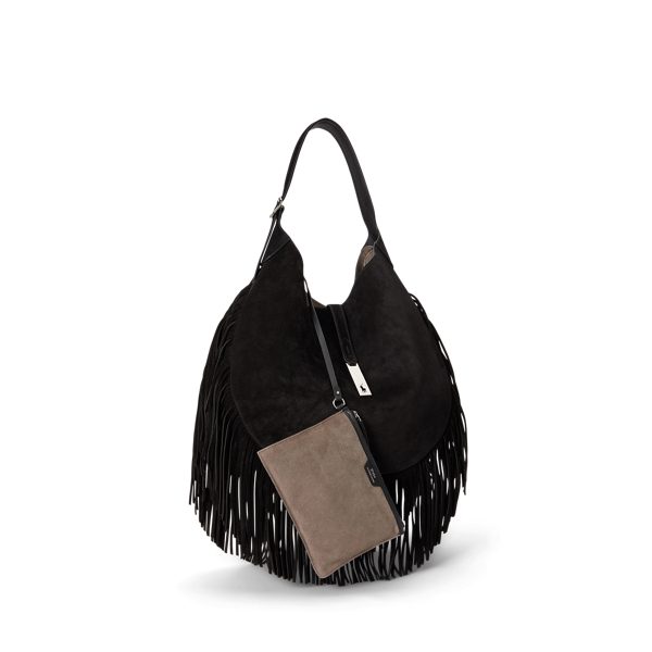 【美品】ラルフローレン　ホーボーバッグ　フリンジ　本革　フリンジ　ショルダー Yahoo!オークション -「ラルフローレン フリンジ バッグ