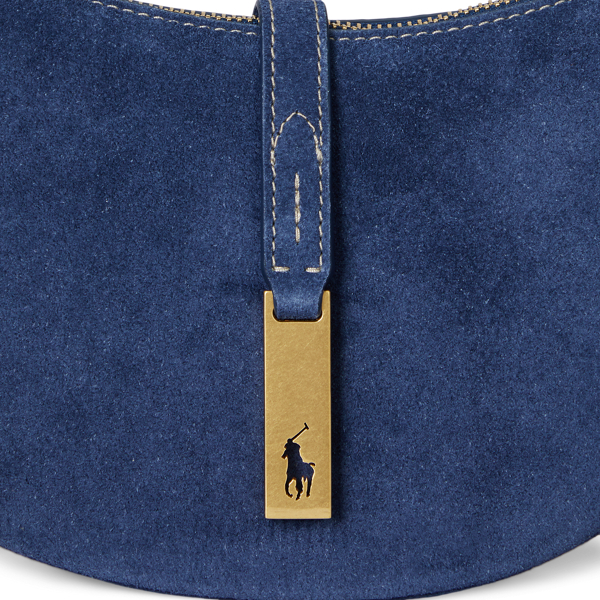 ショルダーバッグ・ポシェット Polo Ralph Lauren Suede And Leather Shoulder Bag Polo ID Suede Small Shoulder Bag