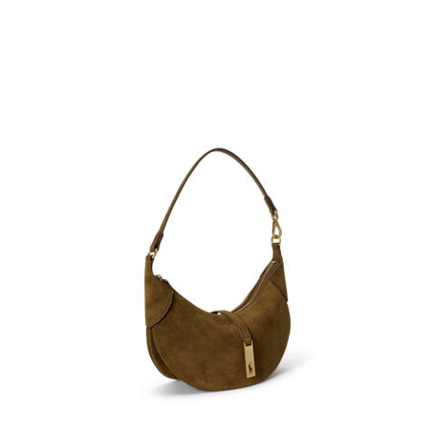 Женские сумки Ralph Lauren Polo ID Suede Mini Shoulder Bag