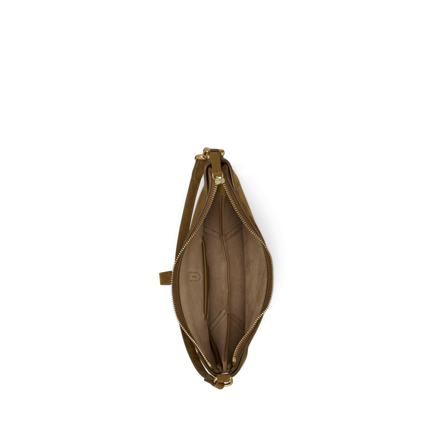 Женская сумка Ralph Lauren Polo ID Suede Mini Shoulder, цвет: Artichoke — фото 2