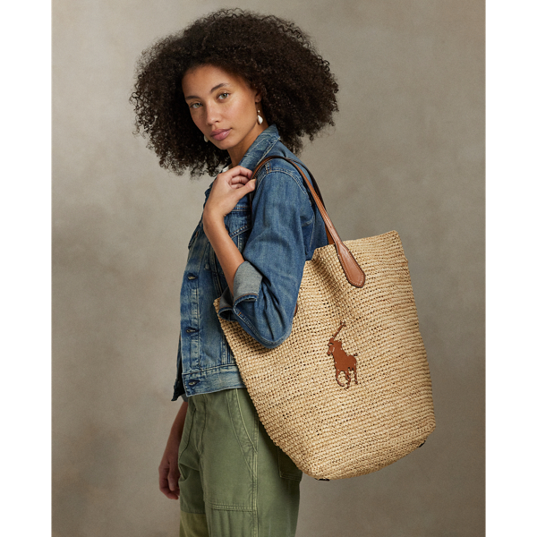 Big Pony Raffia Large Tote