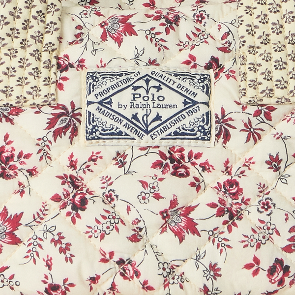 Quilted Floral Cotton Small Tote