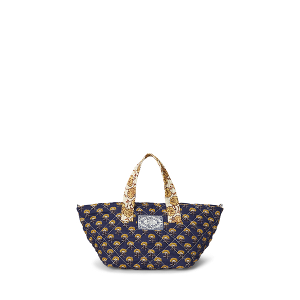 【POLO RALPH LAUREN】フローラル コットン スモール トート キルテッド フローラル コットン スモール トート | ラルフ