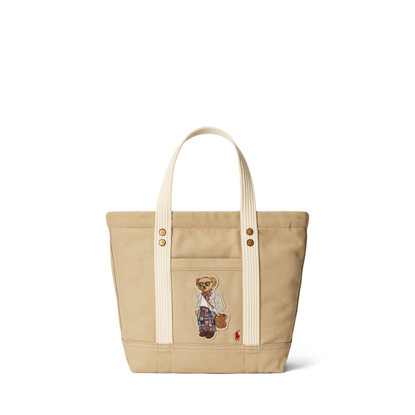 Canvas Small Polo Bear Tote for Women Ralph Lauren UK