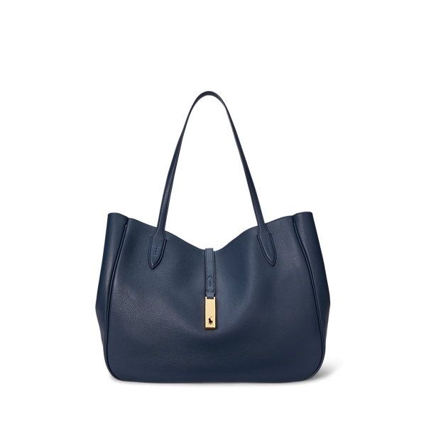 Ralph lauren large leather tote on sale