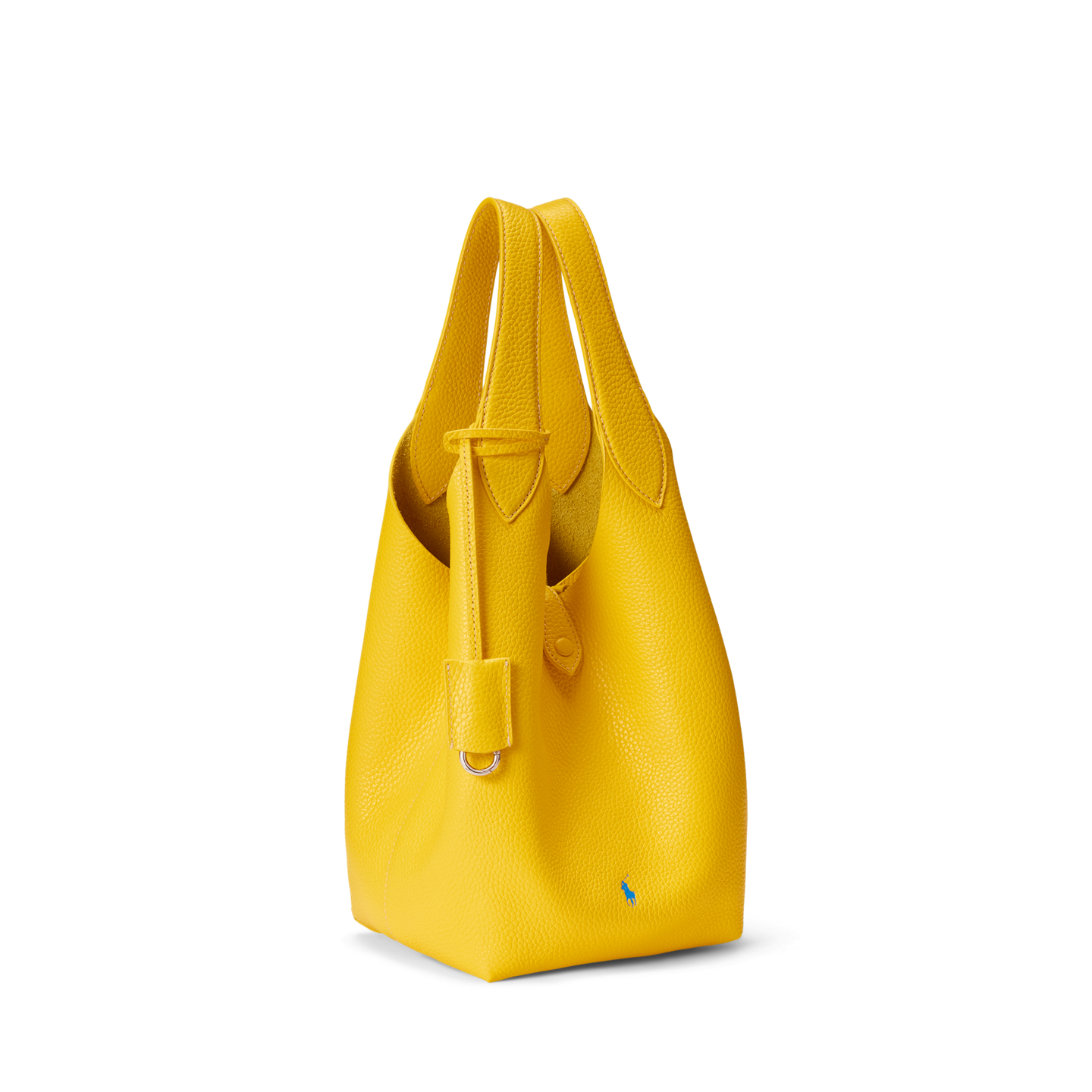 Женские сумки Ralph Lauren Polo Play Leather Tote, цвет: Жёлтый — фото 1