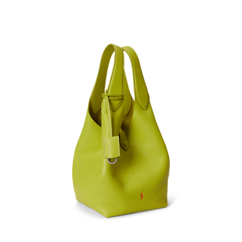 Женские сумки Ralph Lauren Polo Play Leather Tote, цвет: Limeade