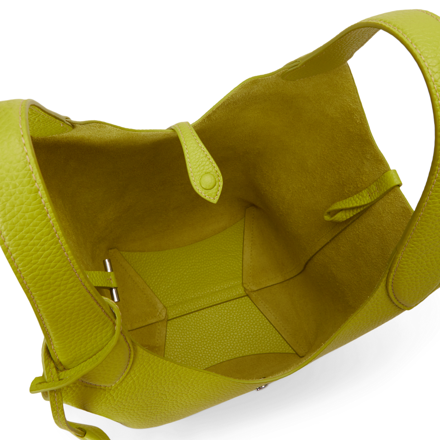 Женские сумки Ralph Lauren Polo Play Leather Tote, цвет: Limeade — фото 3