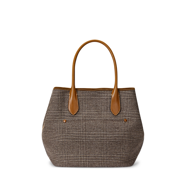 Plaid Wool Blend Medium Bellport Tote