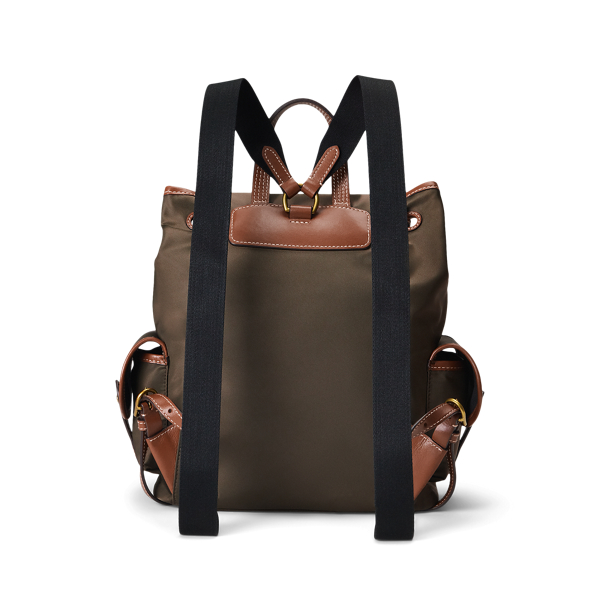 Bellport Leather-Trim Nylon Backpack