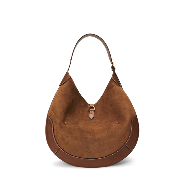 Polo ID Suede Large Shoulder Bag