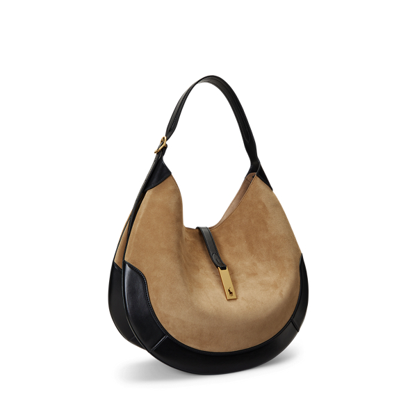 Ralph lauren suede handbag on sale