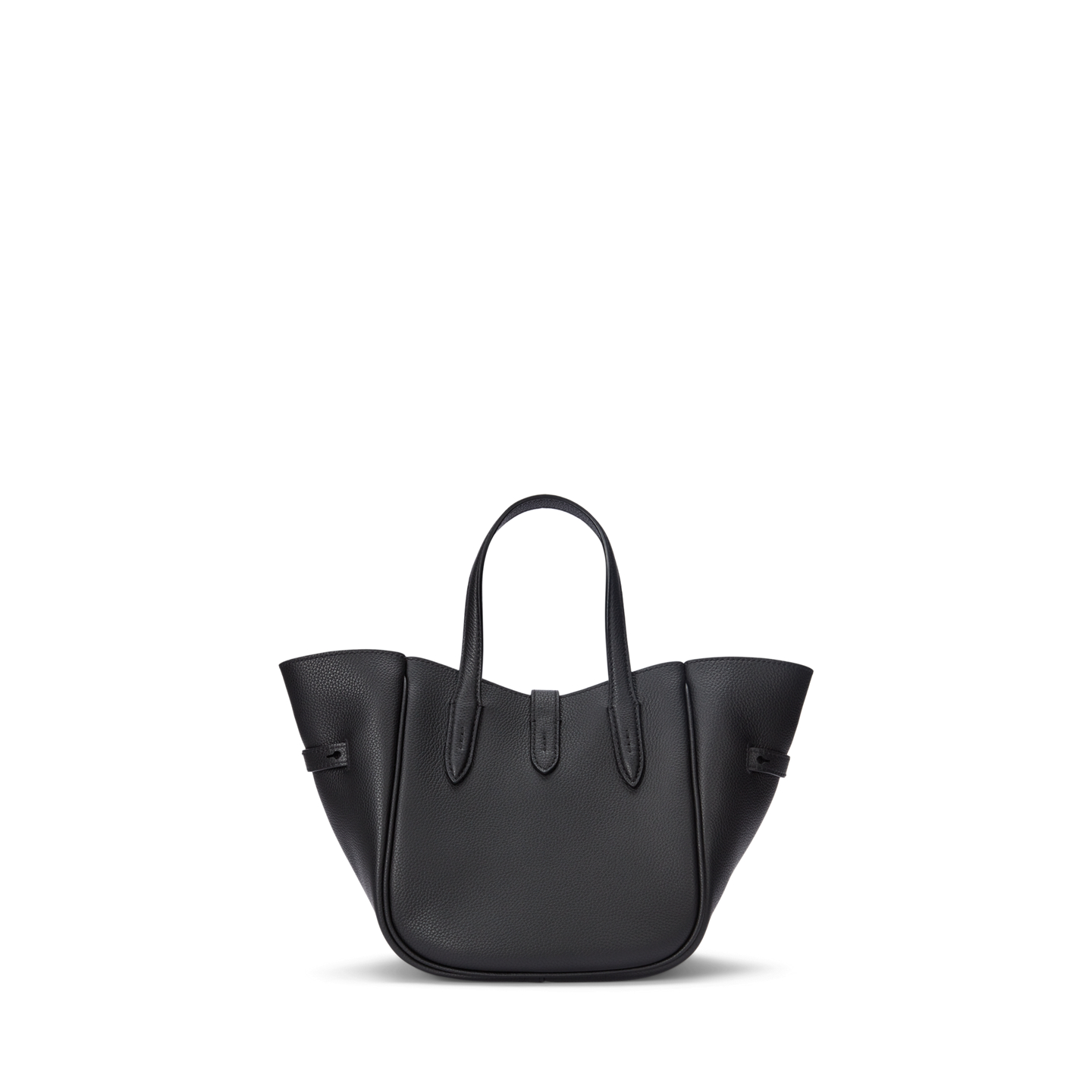 Женские сумки Ralph Lauren Polo ID Leather Small Tote, цвет: Чёрный — фото 2