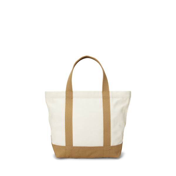 【Polo Ralph Lauren】Polo Bear Canvas Small Tote Canvas Small Polo Bear Tote