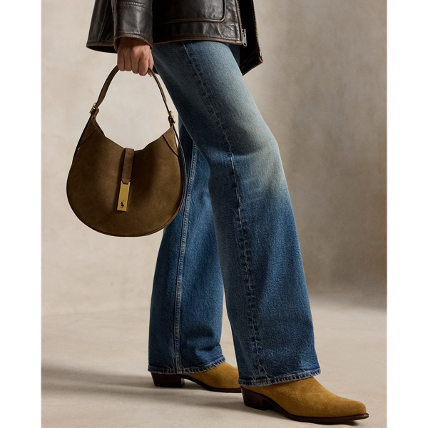 Polo ID Suede Small Shoulder Bag