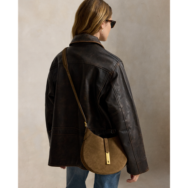 Polo ID Suede Small Shoulder Bag