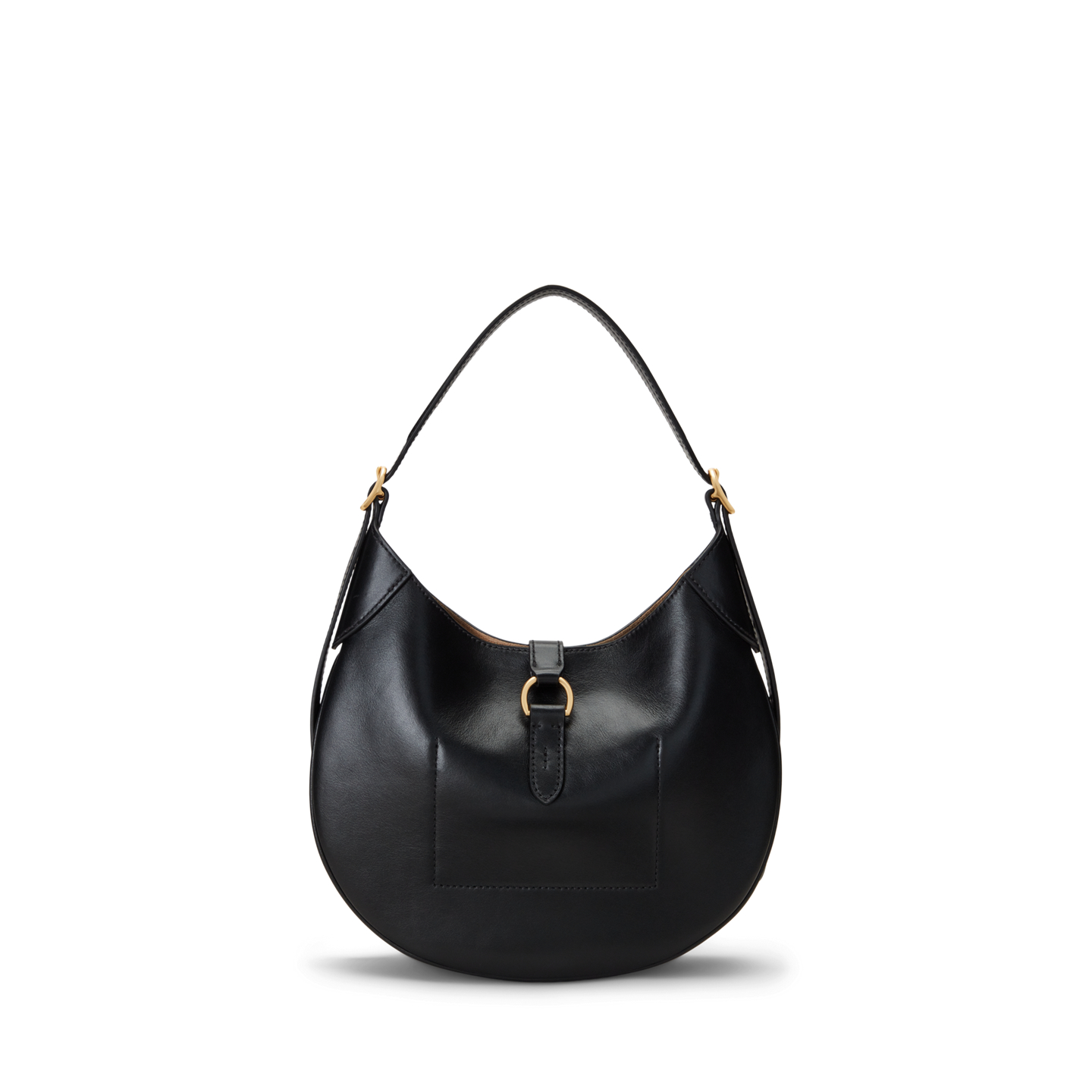 Женская сумка Ralph Lauren Polo ID Leather Small Shoulder, цвет: Чёрный — фото 2