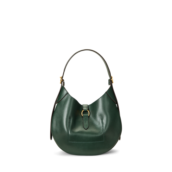 Bottle Green Polo ID Leather Small Shoulder Bag Polo Ralph Lauren 4
