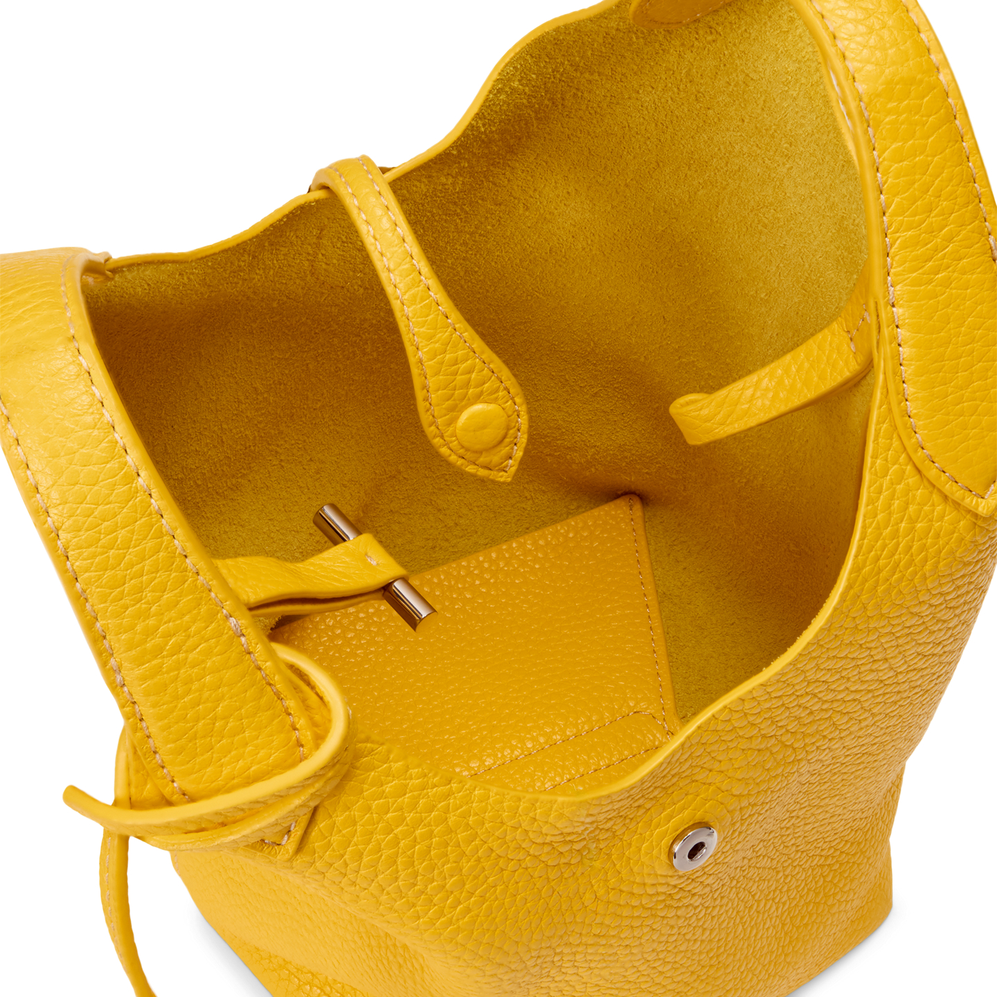 Женские сумки Ralph Lauren Polo Play Leather Small Tote & Crossbody, цвет: Жёлтый — фото 3
